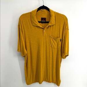 Prana rayon spandex blend super soft short sleeve polo shirt sz XL